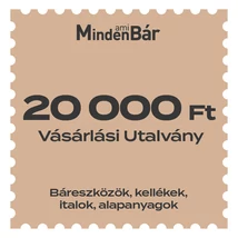 MindenAmiBár vásárlási utalvány 20.000Ft értékben