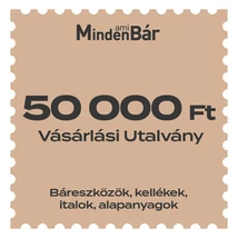 MindenAmiBár vásárlási utalvány 50.000Ft értékben