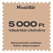 MindenAmiBár vásárlási utalvány 5.000Ft értékben