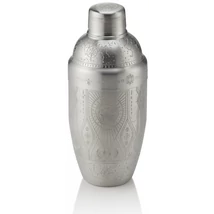 NOCTURN Tattoo shaker 500 ml rozsdamentes acél ezüst színű - gravírozott