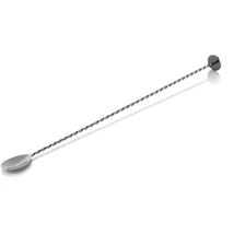NOCTURN csavart szárú korong végű bárkanál 40 cm rozsdamentes acél gunmetal