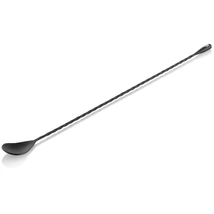 NOCTURN Classic csavart szárú bárkanál 40 cm rozsdamentes acél matt fekete