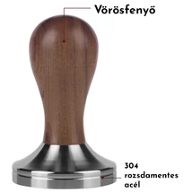 57 mm-es tamper - vörösfenyő
