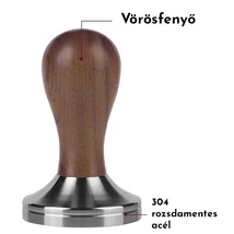 51 mm-es tamper - vörösfenyő