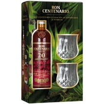 Centenario 20 years rum dd. + 2 pohár 0,7L 40%