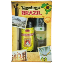 Cachaca Velho Barreiro Silver dd. 0,7L 39% + pohár, cukor, tömőfa