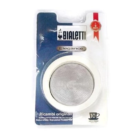 Bialetti elegance fém szűrő + gumi gyűrű 10 cup