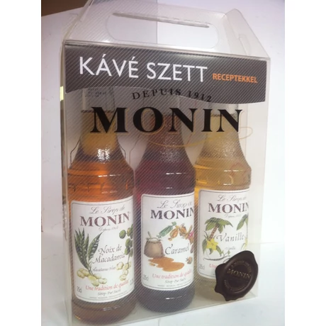 Monin Kávé Szett díszdobozban 3X250ml