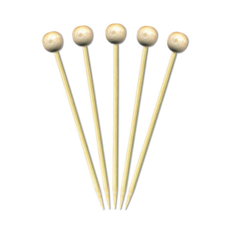 Bambusz szúróka gömb fejű natúr 120mm