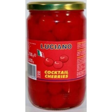 Luciano koktélcseresznye piros 750 gr.