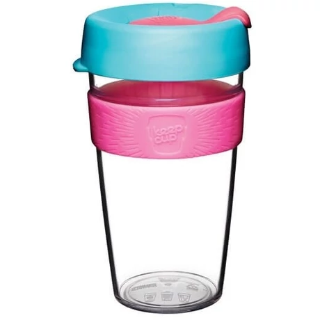KeepCup clear plasztik to go pohár kávés termosz OZONE 480 ml