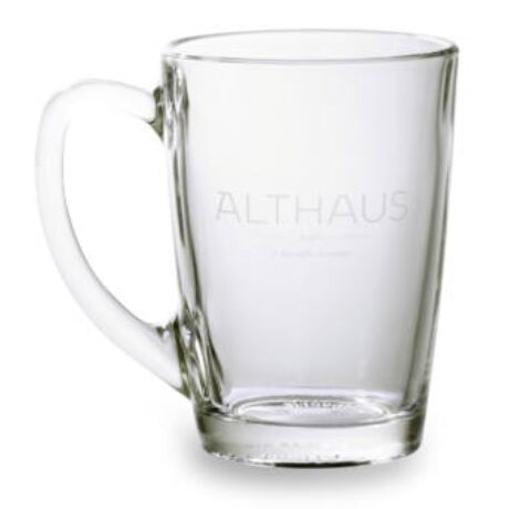 Üveg teás pohár Althaus logóval