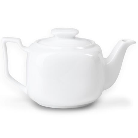 Fehér porcelán teáskanna 4 dl a fém szűrővel kompatibilis