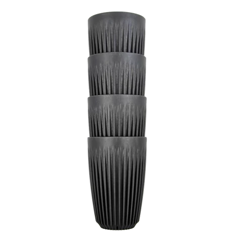 HuskeeCup pohár kávés termosz CHARCOAL 350 ml