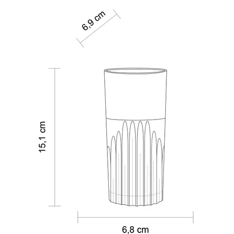 Milano polikarbonát hi-ball pohár 420ml