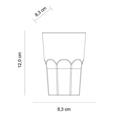 Granity Frost polikarbonát matt pohár 400ml