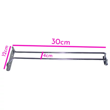 Pohártartó polcra, falra szerelhető 30cm