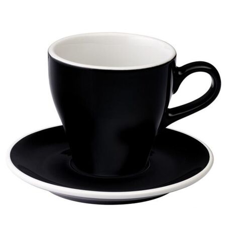 Loveramics Tulip cafe latte csésze+alj fekete 280ml