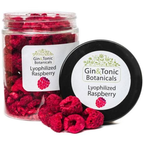 Gin Tonic Botanicals közepes tégelyben liofilizált egész málna 35 gr