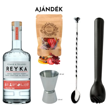 Reyka vodka koktélkeverő szett ajándék koktélfűszerrel