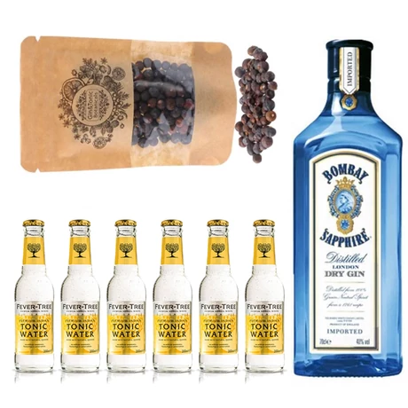 Bombay Gin Tonik szett ajándék Gin fűszerrel