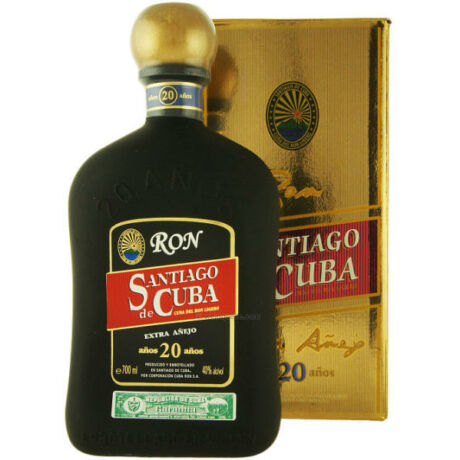 Santiago de Cuba 20 éves rum, Extra Anejo - 0,7L (40%) pdd.