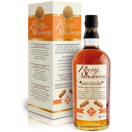 Malecon 12 éves Panamai rum - 0,7L (40%) papír díszdobozban