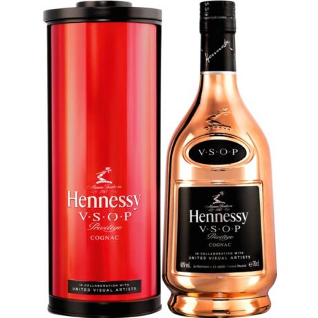 Hennessy VSOP 0,7 40% fém dd. United Visual Artists Edition