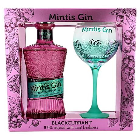 Mintis Blackcurrant Gin 0,7L 41,8% dd. + pohár