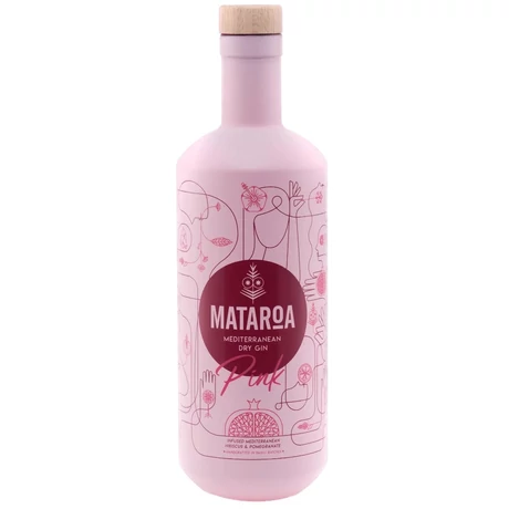 Mataroa Mediterranean Pink Gin 38% 0,7L