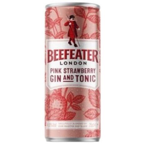 Beefeater Gin &amp; Tonic Pink Strawberry - 0,25L (4,9%)