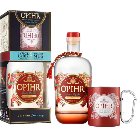 Opihr Far East Edition Gin 0,7 43% pdd. + fém bögre