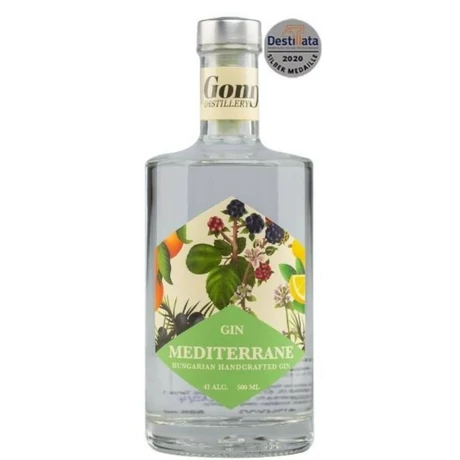 GONG Mediterrán Dry Gin 41% 0,5L