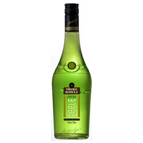 Fruko Schulz Green Apple - Zöldalma likőr 0,7L 15%