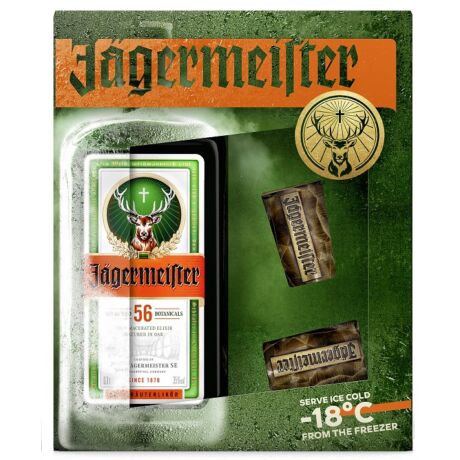 Jäger 0,7L (35%) + 2 db polygon shot pohár