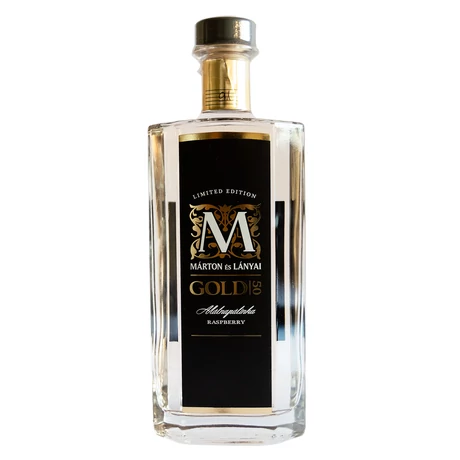Márton és Lányai GOLD Gurulós Málna Pálinka 0,5L 50%