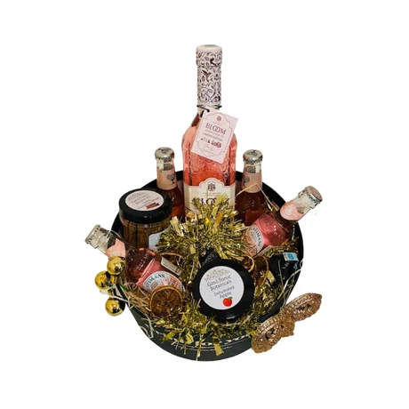 Karácsonyi Bloom Jasmine Gin&Tonik Ajándék Szett Fekete Díszdobozban