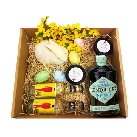 Húsvéti Hendricks Neptunia Gin Tonik szett papír díszdobozban