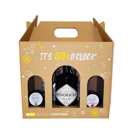 Hendricks Gin Tonik szett díszdobozban, ginfűszerekkel