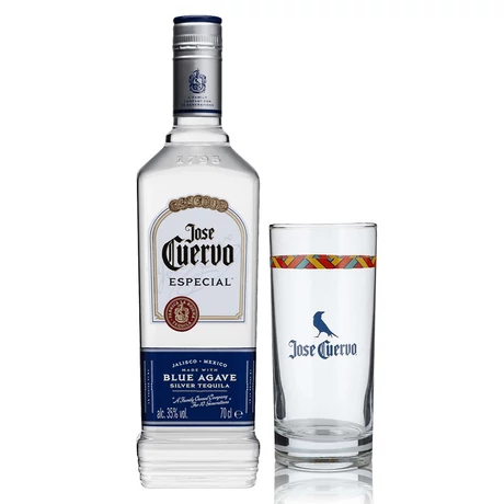 Jose Cuervo Especial - Silver Tequila 0,7L 38% dd + 1 pohár