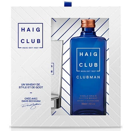 Haig Club Single Grain Clubman whisky 40% dd. + pohár