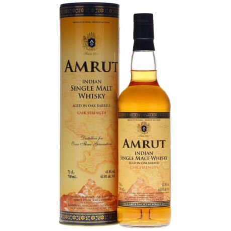 Amrut Indian Single Malt whisky fém dd. 0,7L 46%