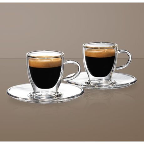 Thermo duplafalú Enjoy Espresso pohár 80 ml &amp; tányér