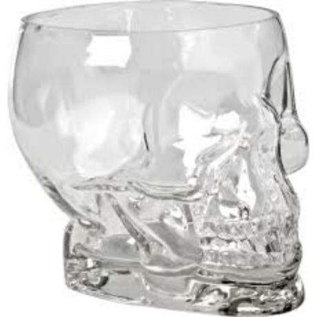 Tiki Skull üveg koktélos pohár 700 ml.